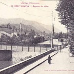 Saint Girons.Pont de chemin de fer sur le Lez