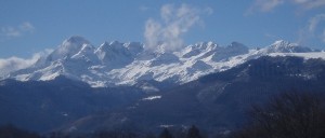 1La chaîne et le massif du Mt Valier vus depuis Soulan déc.2014