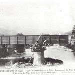 Saint Girons. Nouveau pont de chemin de fer